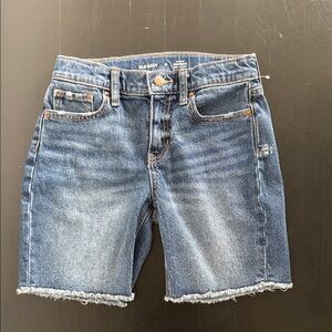 Old Navy Kids High Rise Bermuda Denim Blue Shorts